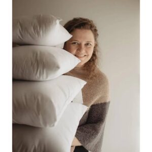 faire_b18_20 Plain White Cotton Pillow Cover | 8x8 10x10 12x12 14x14 16x16 18x18 20x20 22x22 24x24 Size